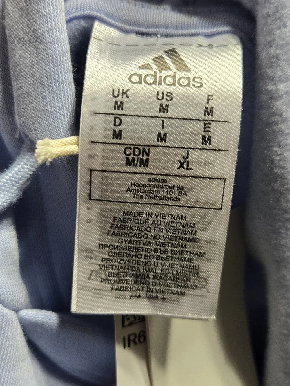 Adidas Men's Blue Dawn Sweatshirt Sz M NWT